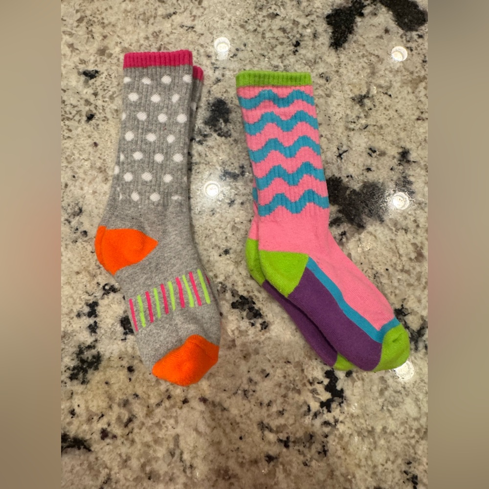 Lacrosse socks - cute colorful sock lot of 2